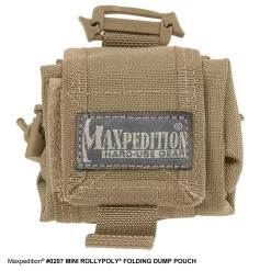 Mini Rollypoly Folding Dump Pouch (Buy 1 Get 1 Free. Mix And Match In Multiples Of 2. All Sales Final.) -Maxpedition 0207K1 detail