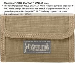 Spartan Wallet (Buy 1 Get 1 Free. Mix And Match In Multiples Of 2. All Sales Final.) 15 Spartan Wallet (Buy 1 Get 1 Free. Mix And Match In Multiples Of 2. All Sales Final.) -Maxpedition 0229K1 detail