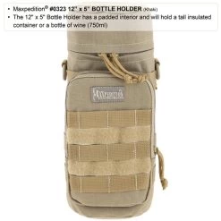 12" X 5" Bottle Holder (Buy 1 Get 1 Free. Mix And Match In Multiples Of 2. All Sales Final.) -Maxpedition 0323k1 detail