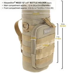 12" X 5" Bottle Holder (Buy 1 Get 1 Free. Mix And Match In Multiples Of 2. All Sales Final.) -Maxpedition 0323k2 detail