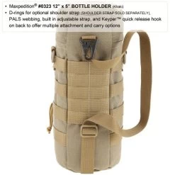 12" X 5" Bottle Holder (Buy 1 Get 1 Free. Mix And Match In Multiples Of 2. All Sales Final.) -Maxpedition 0323k3 detail