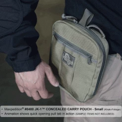 JK-1 Concealed Carry Pouch (Small) (Buy 1 Get 1 Free. Mix And Match In Multiples Of 2. All Sales Final.) -Maxpedition 0480KF11 detail