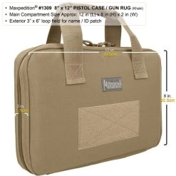8" X 12" Padded Pistol Case/Gun Rug (Buy 1 Get 1 Free. Mix And Match In Multiples Of 2. All Sales Final.) -Maxpedition 1309K2 detail