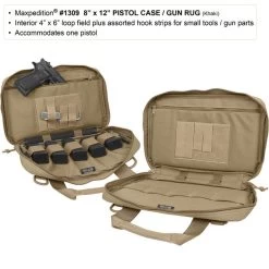 8" X 12" Padded Pistol Case/Gun Rug (Buy 1 Get 1 Free. Mix And Match In Multiples Of 2. All Sales Final.) -Maxpedition 1309K7 detail