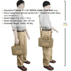 8" X 12" Padded Pistol Case/Gun Rug (Buy 1 Get 1 Free. Mix And Match In Multiples Of 2. All Sales Final.) -Maxpedition 1309K9 detail