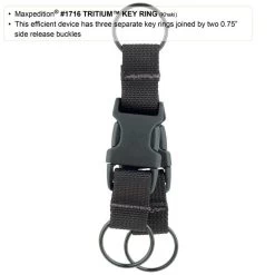 Tritium Key Ring (Buy 1 Get 1 Free. Mix And Match In Multiples Of 2. All Sales Final.) -Maxpedition 1716B3 detail