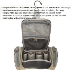 Aftermath Compact Toiletries Bag (Buy 1 Get 1 Free. Mix And Match In Multiples Of 2. All Sales Final.) 19 Aftermath Compact Toiletries Bag (Buy 1 Get 1 Free. Mix And Match In Multiples Of 2. All Sales Final.) -Maxpedition 1817KF5 detail