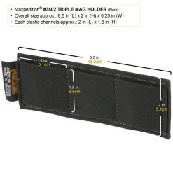Triple Mag Holder (Buy 1 Get 1 Free. Mix And Match In Multiples Of 2. All Sales Final.) -Maxpedition 3502b2 detail