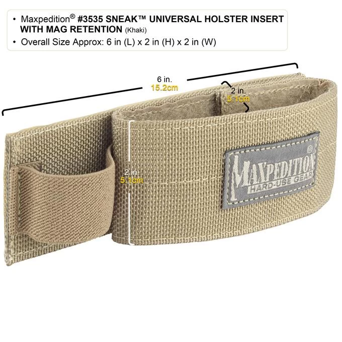 Sneak Universal Holster Insert With Mag Retention (Buy 1 Get 1 Free. Mix And Match In Multiples Of 2. All Sales Final.) 8 Sneak Universal Holster Insert With Mag Retention (Buy 1 Get 1 Free. Mix And Match In Multiples Of 2. All Sales Final.) - Image 6