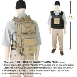 Monkey Combat Admin Pouch (Buy 1 Get 1 Free. Mix And Match In Multiples Of 2. All Sales Final.) -Maxpedition 9811k19 detail