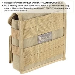 Monkey Combat Admin Pouch (Buy 1 Get 1 Free. Mix And Match In Multiples Of 2. All Sales Final.) -Maxpedition 9811k3 detail