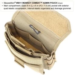 Monkey Combat Admin Pouch (Buy 1 Get 1 Free. Mix And Match In Multiples Of 2. All Sales Final.) -Maxpedition 9811k9 detail