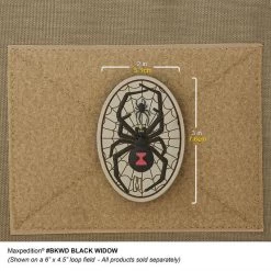 Black Widow Morale Patch -Maxpedition BKWDA 2 detail