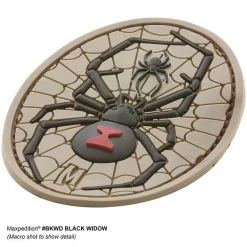 Black Widow Morale Patch -Maxpedition BKWDA 4 detail