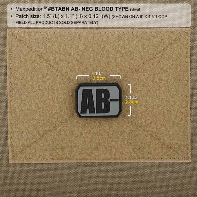 AB- Blood Type Morale Patch 7 AB- Blood Type Morale Patch - Image 5