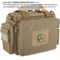 Biohazard Skull Morale Patch 12 Biohazard Skull Morale Patch -Maxpedition BZSKA1 detail