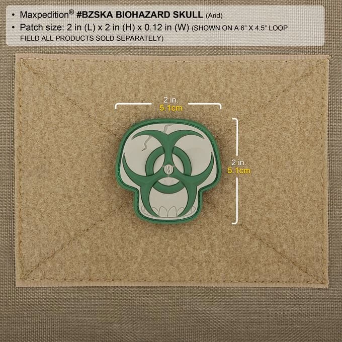 Biohazard Skull Morale Patch 6 Biohazard Skull Morale Patch - Image 4