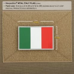 Italy Flag Morale Patch 10 Italy Flag Morale Patch -Maxpedition ITALC2 detail
