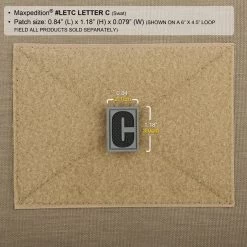 Letter C Morale Patch 12 Letter C Morale Patch -Maxpedition LETCS2 detail