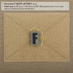 Letter F Morale Patch 12 Letter F Morale Patch -Maxpedition LETFS2 detail