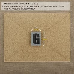 Letter G Morale Patch -Maxpedition LETGS2 detail