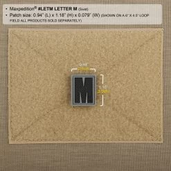 Letter M Morale Patch 12 Letter M Morale Patch -Maxpedition LETMS2 detail