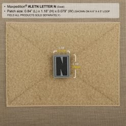 Letter N Morale Patch -Maxpedition LETNS2 detail