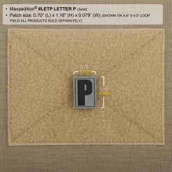 Letter P Morale Patch 12 Letter P Morale Patch -Maxpedition LETPS2 detail
