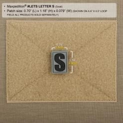 Letter S Morale Patch -Maxpedition LETSS2 detail