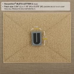 Letter U Morale Patch -Maxpedition LETUS2 detail