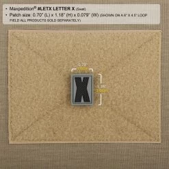 Letter X Morale Patch -Maxpedition LETXS2 detail