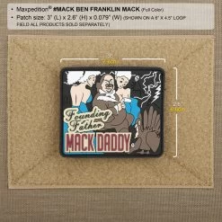 Ben Franklin Mack Morale Patch -Maxpedition MACKC2 detail