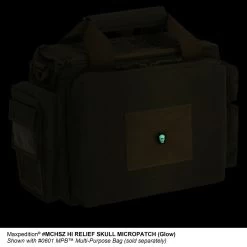 Hi Relief Skull Micro Morale Patch 14 Hi Relief Skull Micro Morale Patch -Maxpedition MCHSZ1 detail