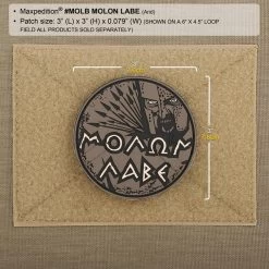 Molon Labe Morale Patch 12 Molon Labe Morale Patch -Maxpedition MOLBA2 detail