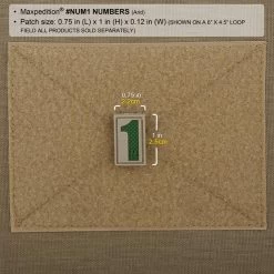 Number 1 Morale Patch -Maxpedition NUM1A2 detail