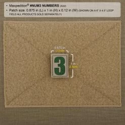 Number 3 Morale Patch -Maxpedition NUM3A2 detail