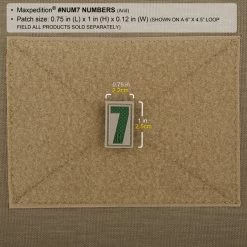 Number 7 Morale Patch -Maxpedition NUM7A2 detail