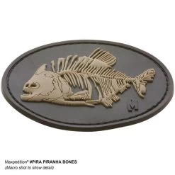 Piranha Bones Morale Patch -Maxpedition PIRAS 4 detail