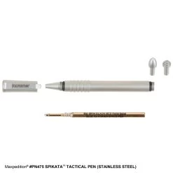 Spikata Tactical Pen (Stainless Steel) (Buy 1 Get 1 Free. Mix And Match In Multiples Of 2. All Sales Final.) -Maxpedition PN475ST4 detail