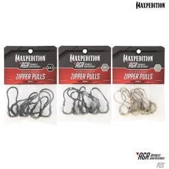 PZS Positive Grip Zipper Pulls (Pack Of 6) (Small) -Maxpedition PZSGRY4 1200