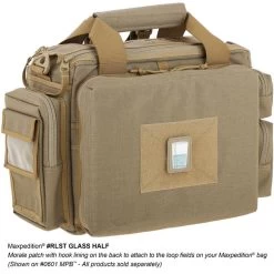 Glass Half Morale Patch -Maxpedition RLSTA 3 detail