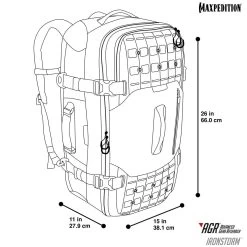 Ironstorm™ Adventure Travel Bag 62L (CLOSEOUT SALE. FINAL SALE.) -Maxpedition RSM LINEART detail