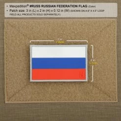 Russian Federation Flag Morale Patch -Maxpedition RUSSC2 detail