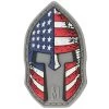 Stars And Stripes Spartan Helmet Morale Patch -Maxpedition SPRTC detail