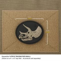 Triceratops Skull Morale Patch 12 Triceratops Skull Morale Patch -Maxpedition TRYSS 2 detail