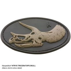 Triceratops Skull Morale Patch 11 Triceratops Skull Morale Patch -Maxpedition TRYSS 4 detail