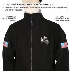 Reverse USA Flag Morale Patch (Small) -Maxpedition US1RC4 detail