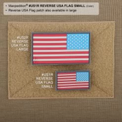 Reverse USA Flag Morale Patch (Small) -Maxpedition US1RC5 detail