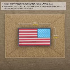 Reverse USA Flag Morale Patch (Large) -Maxpedition US2RC2 detail