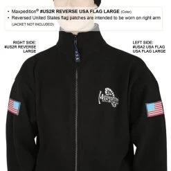 Reverse USA Flag Morale Patch (Large) -Maxpedition US2RC4 detail